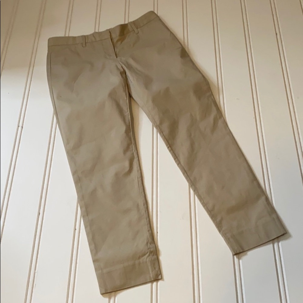GAP Slim Cropped Stretch Tan SZ 4